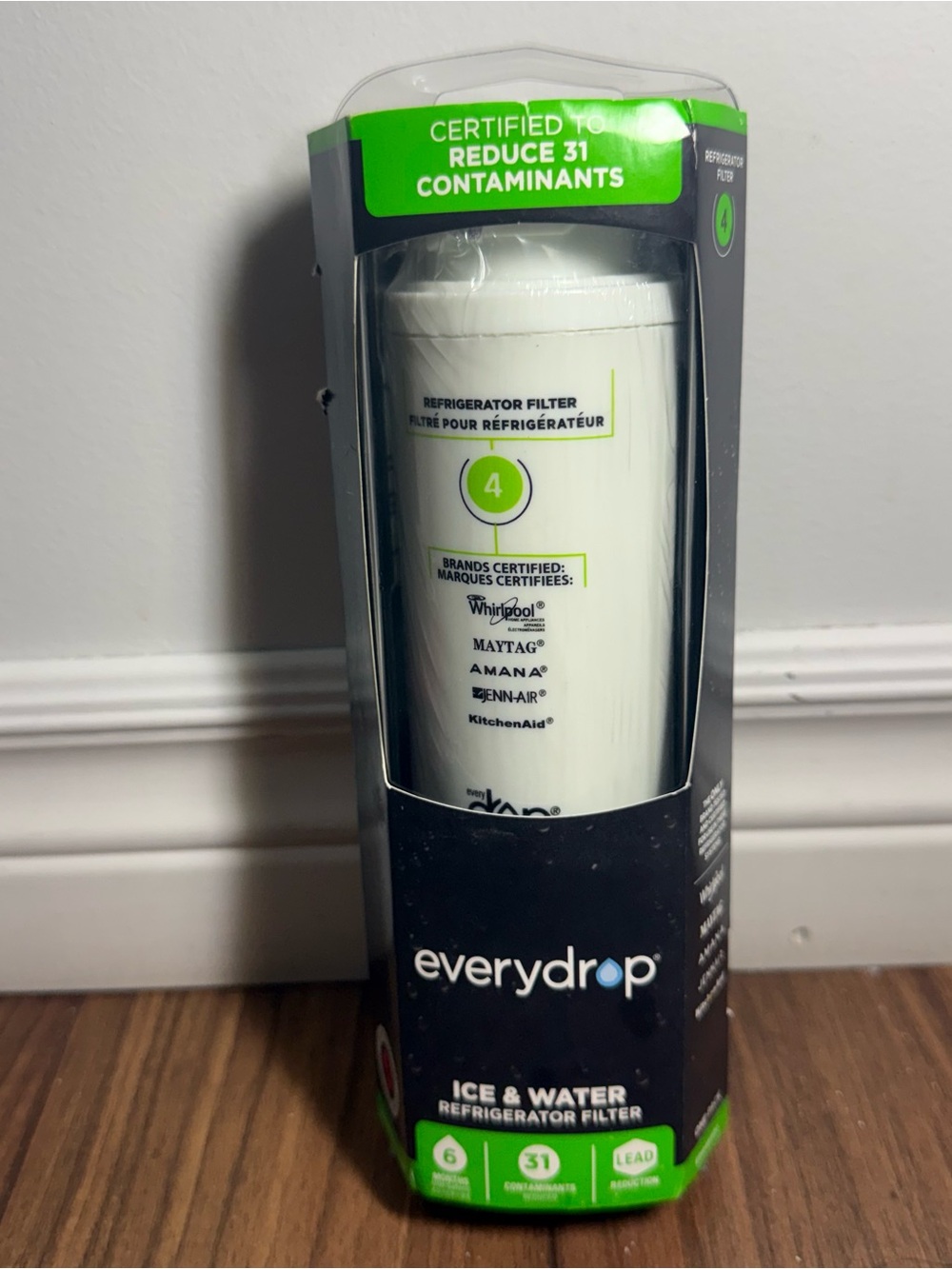 Brandnew Sealed Everydrop Refrigerator Ice & Water Filter 4 EDR4RXD1